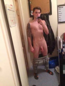 Cam lad shows off his small penis