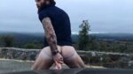 Amateur Cam Man Humping Dildo On His Car