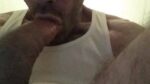 Bearded Man Auto Fellatio On Webcam