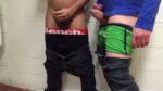 Three Gay Men Fuck And Masturbate In Public Toilet