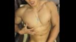 Muscular Chinese cam guy with small cock cums