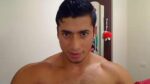 Hot muscular Latino shakes her bubble ass