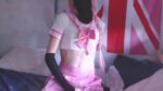 Little femboy in knee socks quick cum