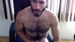 Hairy mexican dude masturbating